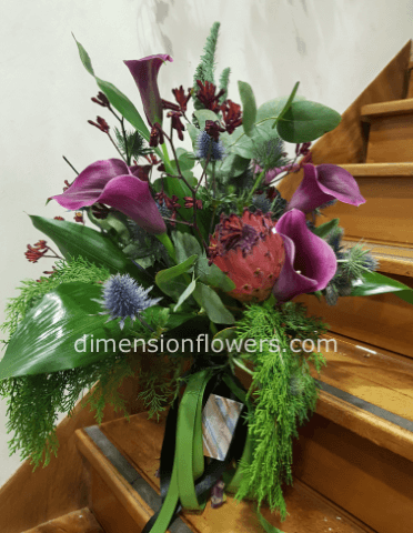 bouquet fantasia tropicale del fiorista base